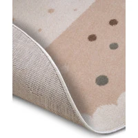 Dětský koberec Adventures 105971 Cream Beige kruh