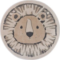 Dětský koberec Adventures 105966 Cream Grey kruh