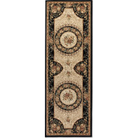 Běhoun Herat 105993 Black Cream