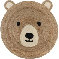 Dětský koberec Jute Kids Bear Natural