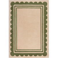 Ručně všívaný kusový koberec Lois Scallop Green