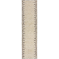 Ručně tkaný běhoun Minerals Border Natural
