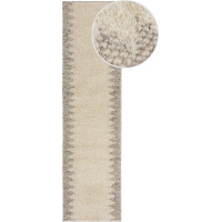 Ručně tkaný běhoun Minerals Border Natural