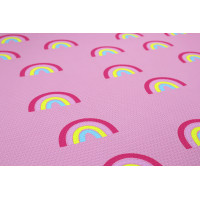 Dětský pěnový koberec Pink rainbows – na ven i na doma