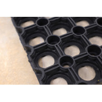 Venkovní čistící rohožka guma Domino 22mm - na ven i na doma