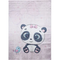 Dětský koberec EMMA - Panda s ptáčkem
