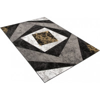 Kusový koberec TAPIS Vertigo - žlutý/šedý