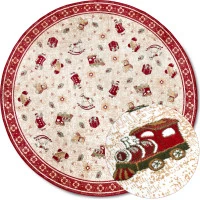 Kusový koberec Villeroy & Boch Toy's delight se střiženým vlasem 106217 Red, Multicolor kruh