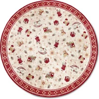 Kusový koberec Villeroy & Boch Toy's delight se střiženým vlasem 106217 Red, Multicolor kruh