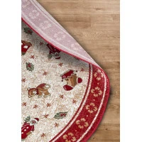 Kusový koberec Villeroy & Boch Toy's delight se střiženým vlasem 106217 Red, Multicolor kruh