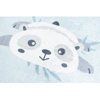 Dětský koberec EMMA - Medvídci panda - modrý