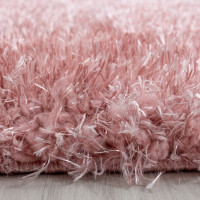 Kusový kulatý koberec Brilliant Shaggy 4200 Rose, průměr 160 cm