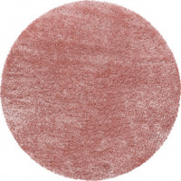 Kusový kulatý koberec Brilliant Shaggy 4200 Rose, průměr 160 cm