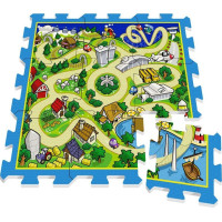 STAMP Pěnové puzzle Město a venkov