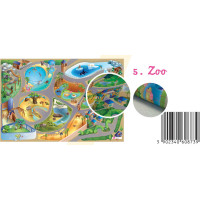 Dětský koberec LITTLE HIPPO - 112x75 cm - Zábava v ZOO