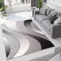 Kusový koberec TAPIS Waves - světle šedý