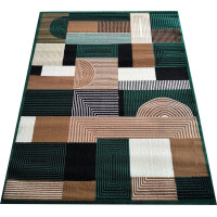 Kusový koberec ALPHA Abstract - zelený