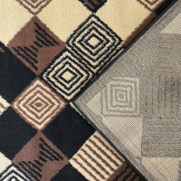Kusový koberec ALPHA Squares - hnědý