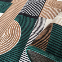 Kusový koberec ALPHA Abstract - zelený