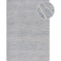 Kusový koberec Memphis Abstract Check Blue