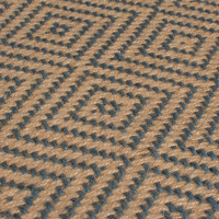 Kusový koberec Geometric Jute Blue