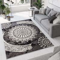 Kusový koberec TAPIS Rosette - tmavě šedý
