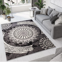 Kusový koberec TAPIS Rosette - tmavě šedý