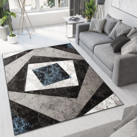 Kusový koberec TAPIS Vertigo - modrý/šedý