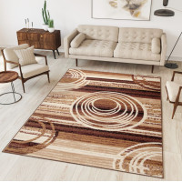 Kusový koberec TAPIS Bubbles - hnědý