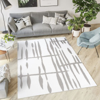 Kusový koberec TAPIS Flick - bílý