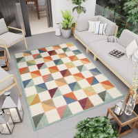 Kusový koberec AVENTURA Blocks - krémový/oranžový/modrý