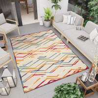 Kusový koberec AVENTURA Pattern - krémový/červený/modrý