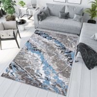 Kusový koberec MAYA Marble - modrý/šedý