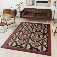 Kusový koberec TAPIS Python - hnědý