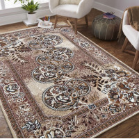 Kusový koberec ALPHA Garden - hnědý