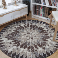 Kusový koberec PANNE mandala circle - odstíny hnědé