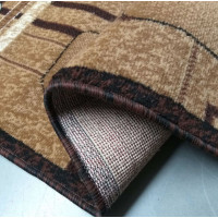 Kusový oválný koberec ALPHA Slide - hnědý