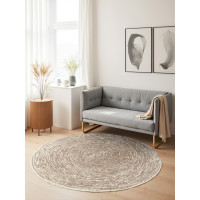 Kusový koberec Gloria Cavallo Creme Beige kruh
