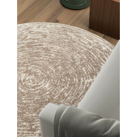 Kusový koberec Gloria Cavallo Creme Beige kruh