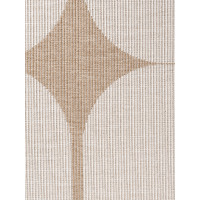 Kusový koberec Duet Bowen Beige/White kruh - na ven i na doma