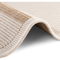 Kusový koberec Duet Bowen Beige/White kruh - na ven i na doma