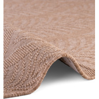 Kusový koberec Duet Liora Beige/White kruh - na ven i na doma