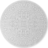 Kusový koberec Duet Kona White/Gray kruh - na ven i na doma