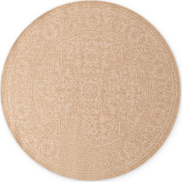 Kusový koberec Duet Kona Beige/White kruh - na ven i na doma