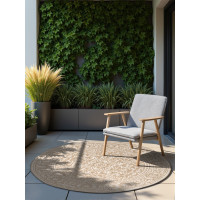 Kusový koberec Duet Kona Beige/White kruh - na ven i na doma