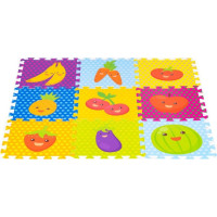 ECOTOYS Pěnové puzzle Ovoce (28x28)