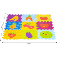 ECOTOYS Pěnové puzzle Ovoce (28x28)