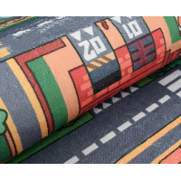 Dětský kusový koberec FLANNEL PRINTED - Ve městě