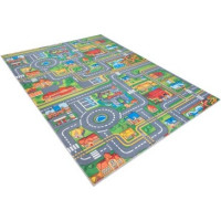 Dětský kusový koberec FLANNEL PRINTED - Ve městě