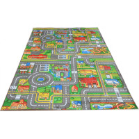 Dětský kusový koberec FLANNEL PRINTED - Ve městě